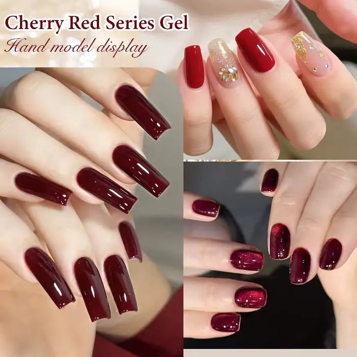 Vernis à ongles Gel série rouge cerise