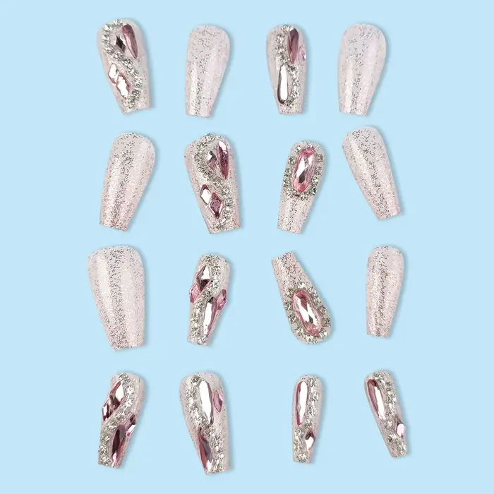 24 faux ongles pour filles