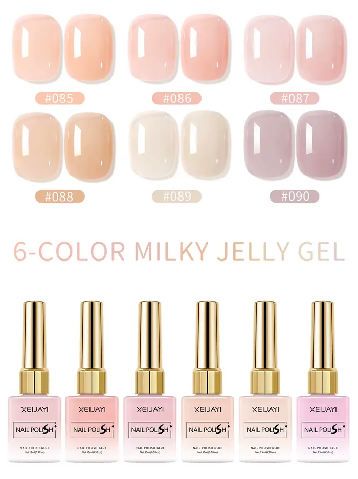 Vernis à ongles gel laiteux XEIJAYI Ice Jelly