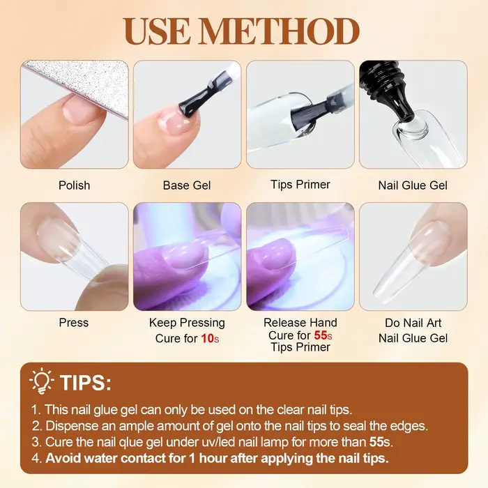 Colle à ongles en Gel solide
