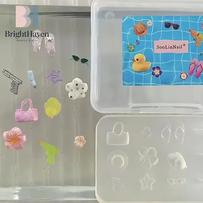 Moule en silicone 3D pour décoration d'ongles