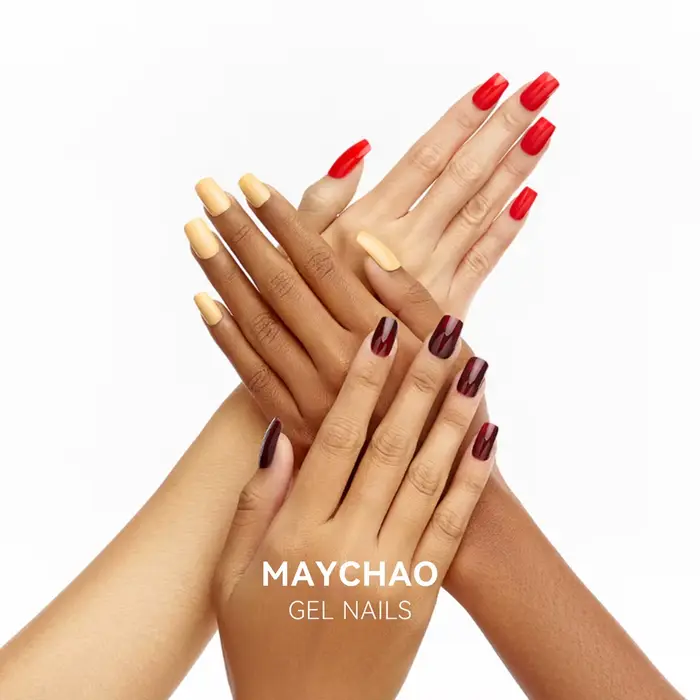 MAYCHAO 12ml Gel vernis à ongles 48 couleurs brillant Semi Permanent tremper UV LED givré Gel