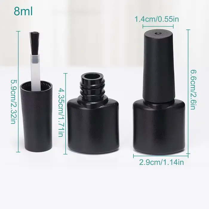 Nouvelles bouteilles de gel pour ongles, flacons de vernis à ongles vides, bouteilles rechargeables 