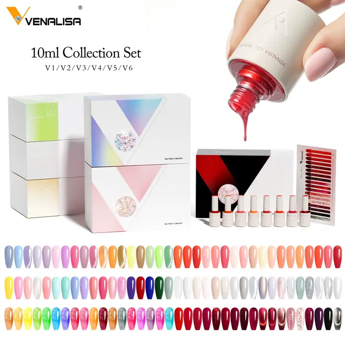 TPO FREE VENALISA 10ml vernis à ongles Gel VIP Kit couleur rouge Collection affichage