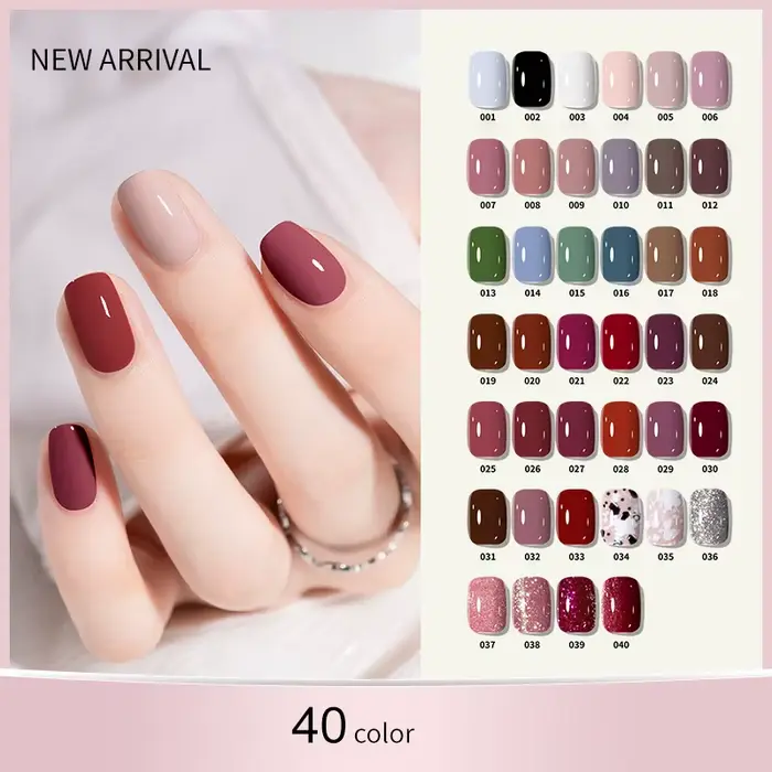 KUDAN 10ml Vernis à Ongles Gel Coloré Soak Off à Base d'Eau DIY Effet Mat Pailleté pour Votre Style Fournitures d'Art Ongulaire
