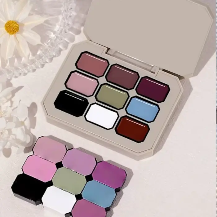 Vernis à ongles gel 9 couleurs dégradé solide haute saturation pour manucure française