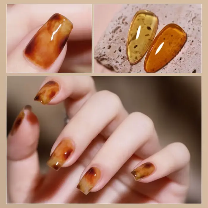 RSNAIL 10g gelée ambre Gel vernis à ongles cristal marron Gel