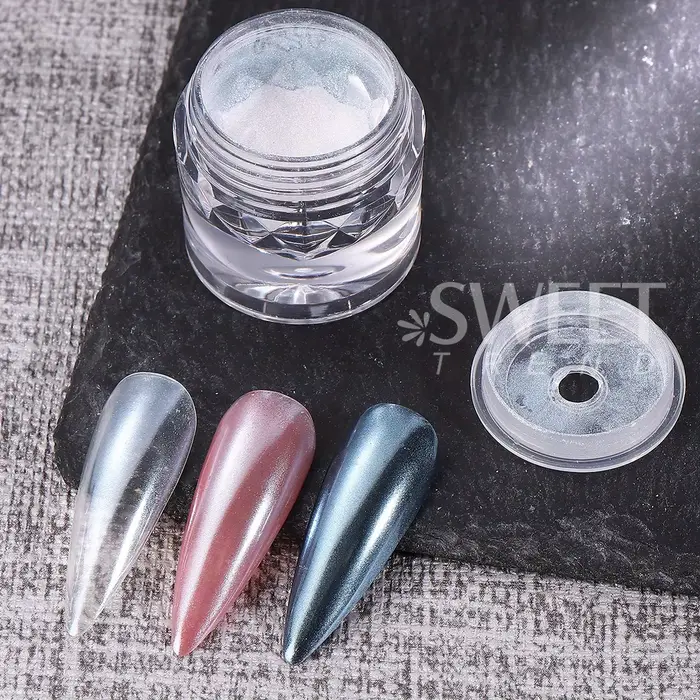 Poudre à paillettes pour ongles