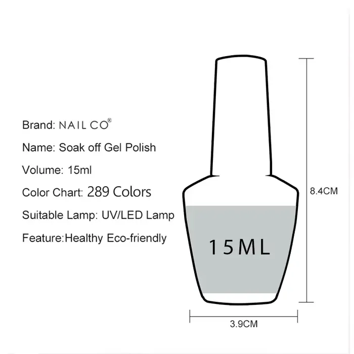 NAILCO 15ml Vernis à Ongles Gel Couleur Rouge Violet Semi-Permanent Sans HEMA ni TPO Gels UV Vernis Hybride pour Manucure