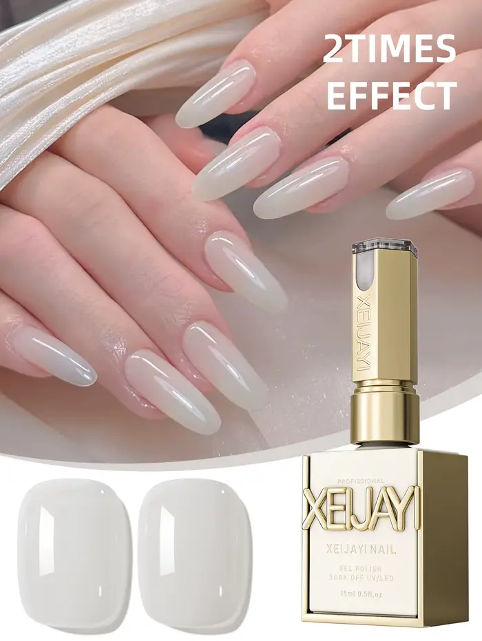 Vernis à ongles gel rose transparent 15ML