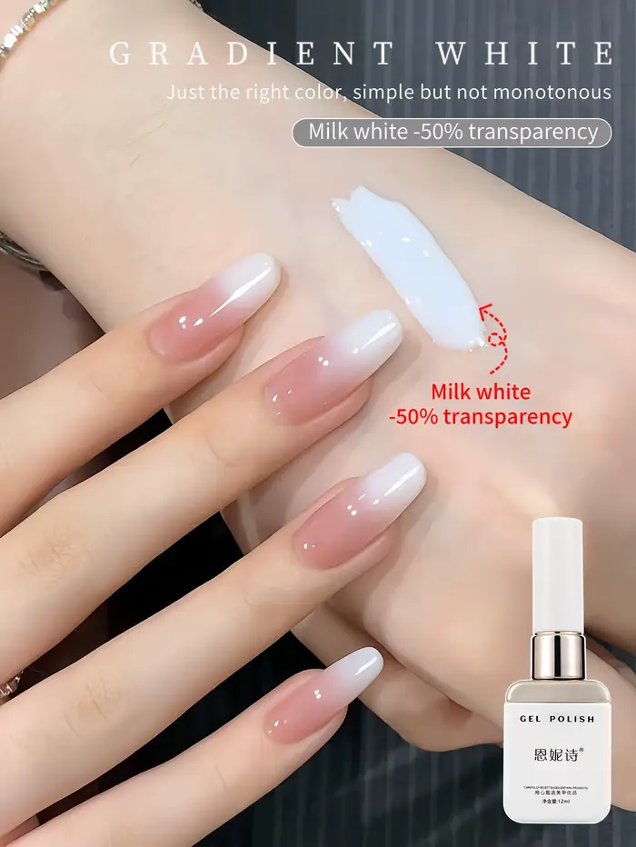 Vernis à ongles Gel blanc laiteux