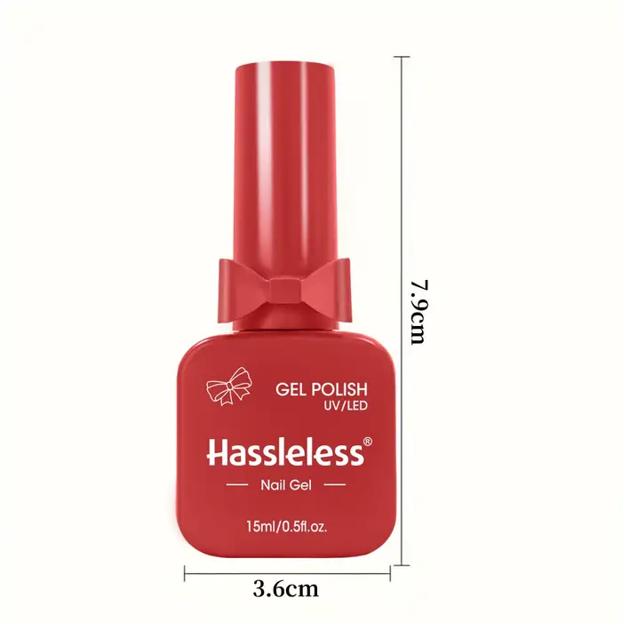 Ensemble de vernis à ongles rouge sans tracas de 9 pièces