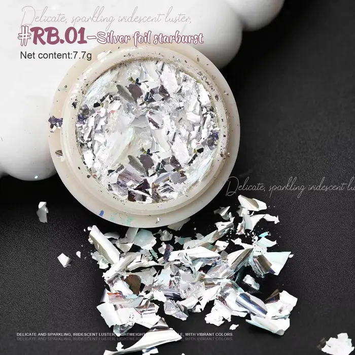 2025 Nail Art décoration Super paillettes paillettes holographique aurores boréales fantaisie Nail A