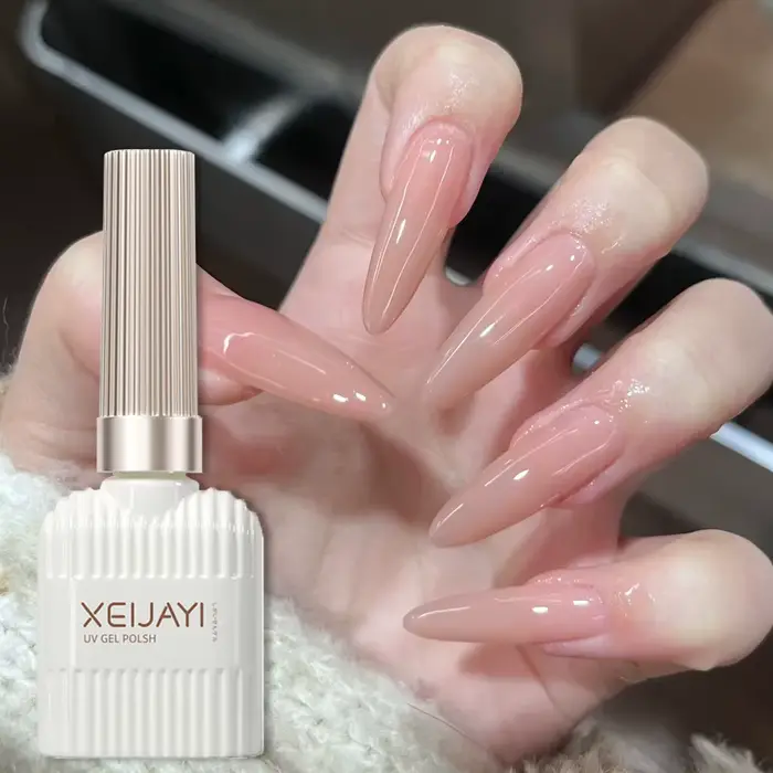 XEIJAYI 1pc 15Ml vernis à ongles Gel rose nu dieu fille