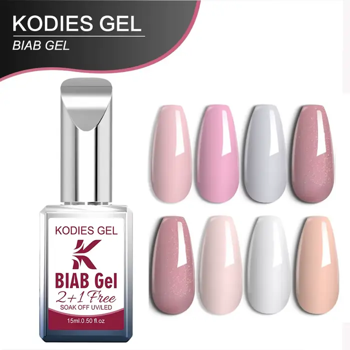 Gel constructeur pour ongles KODIES GEL Biab en flacon