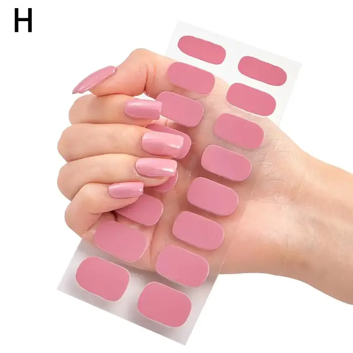 Autocollant pour ongles en Gel Semi-durci
