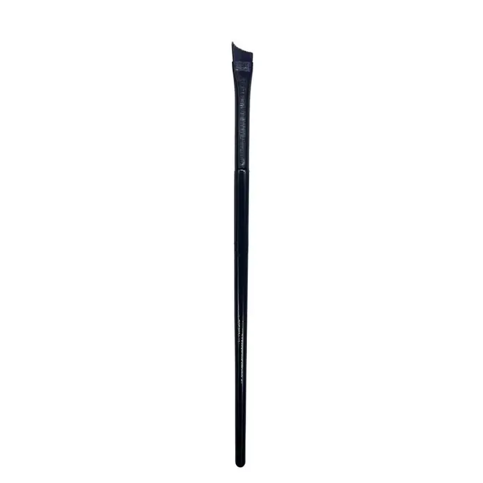 Brosse à ongles à tête Oblique noire, pointe française, stylo à ongles, manche marron et blanc, styl