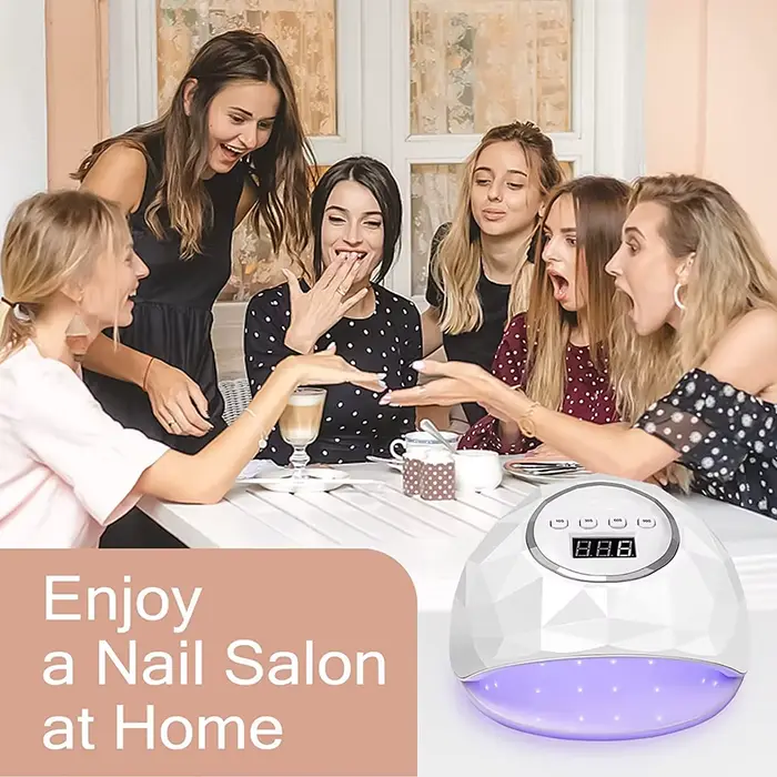 Lampe LED UV pour le séchage des ongles lampe de manucure avec fonction de mémoire affichage LCD lampe à ongles LED professionnelle pour outils de Salon d'art des ongles