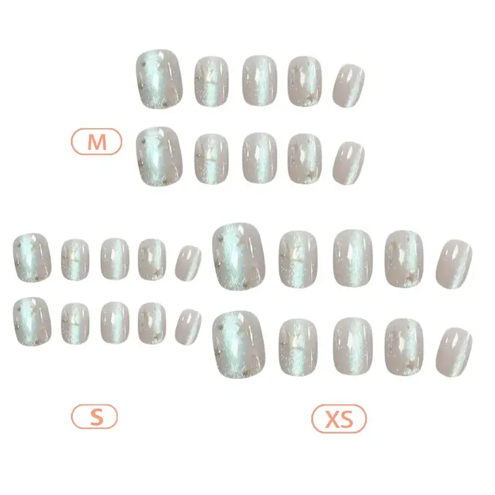 Faux ongles courts pour femmes et filles