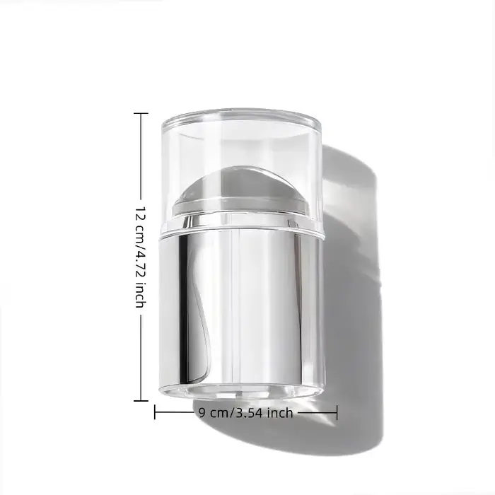 Mini sceau à ongles Transparent avec grattoir