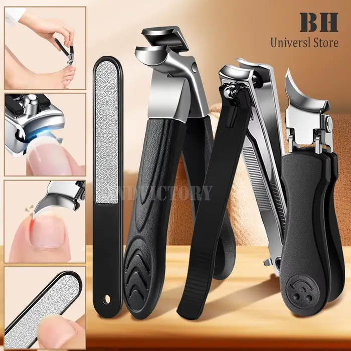 2/4 pièces/ensemble coupe-ongles ensemble ongles incarnés épais coupe-ongles ensemble pour pédicure 