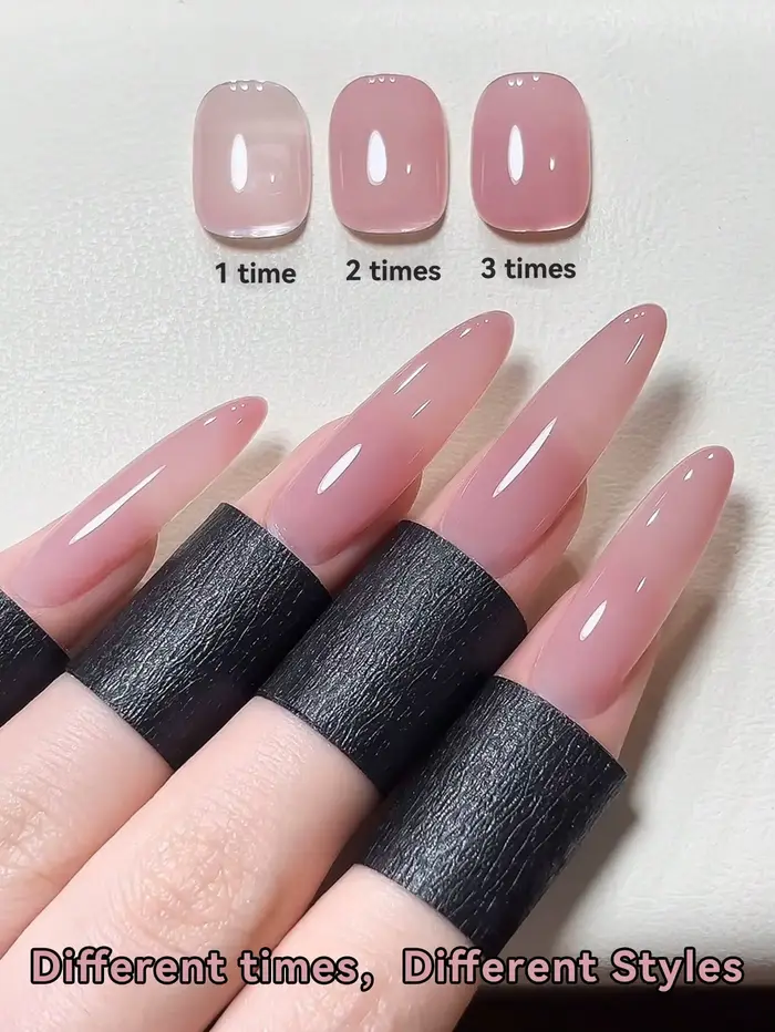 Vernis UV/LED pelable à gelée nue de 15 ml. Formaldehyde - gratuit. Bouteille ovale