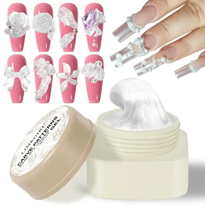 LIMEGIRL 3D perle sculpture ongles Gel
