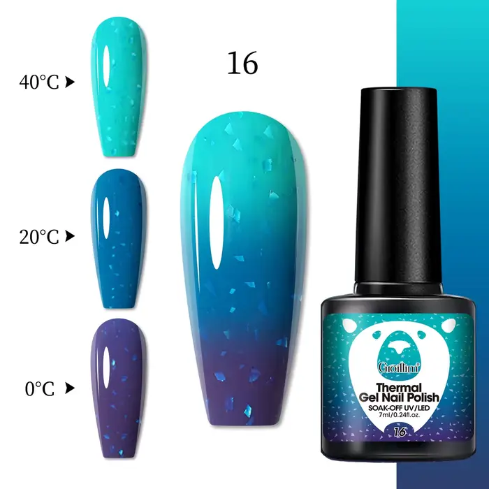 Vernis gel thermique à couleurs changeantes de 7 ml