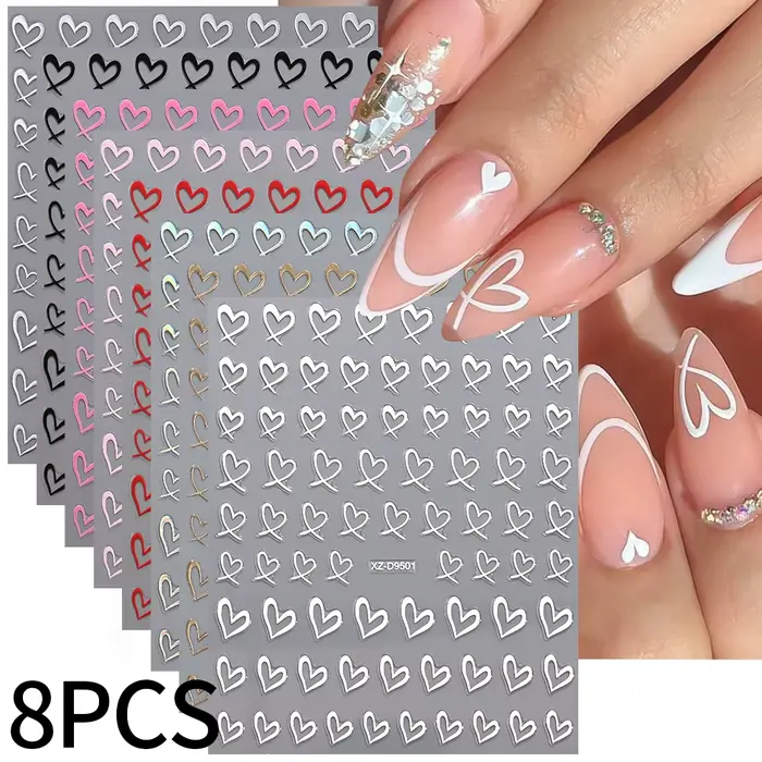 Ensemble d'autocollants étoiles 3D pour Nail Art, décalcomanies or/argent/or Rose, autocollants étoi