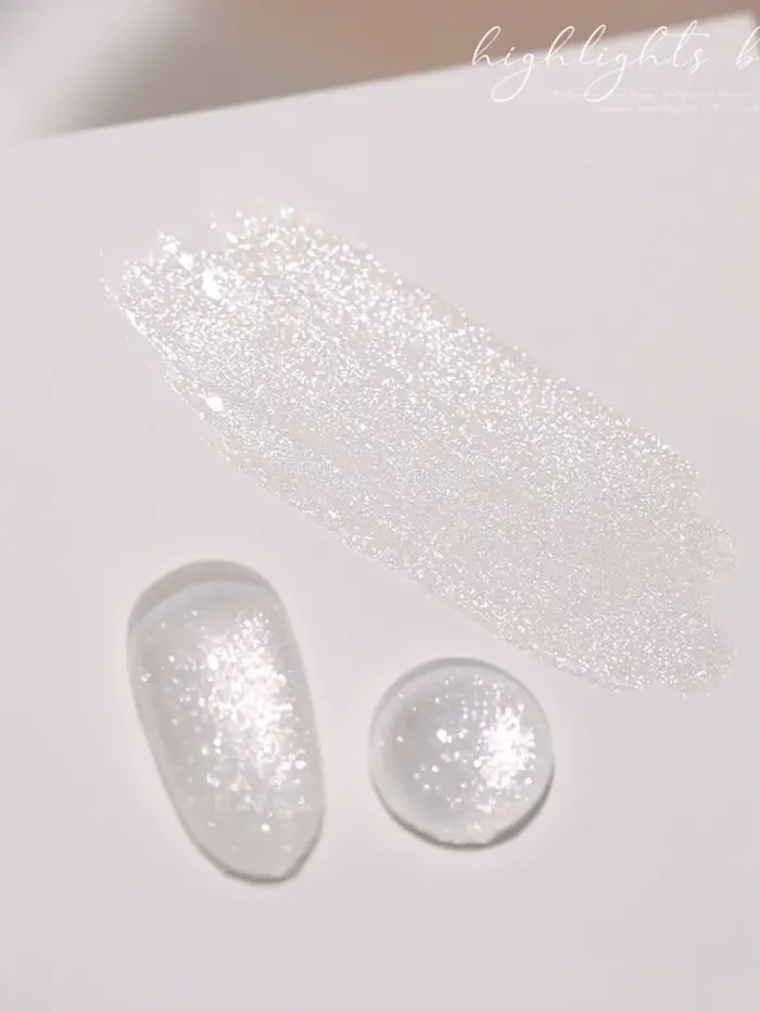 MIANEL 12ML Vernis à ongles gel blanc laiteux à paillettes