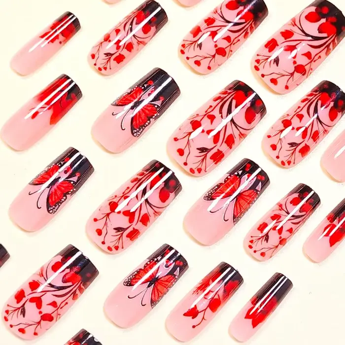 Faux ongles à presser de taille moyenne