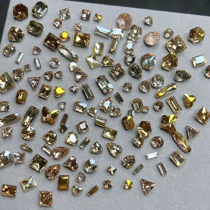 Strass scintillants multi-formes pour Nail Art, verre brillant de qualité, pierres précieuses pour N