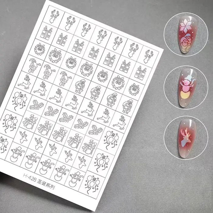 Pochoir d'aérographe pour ongles