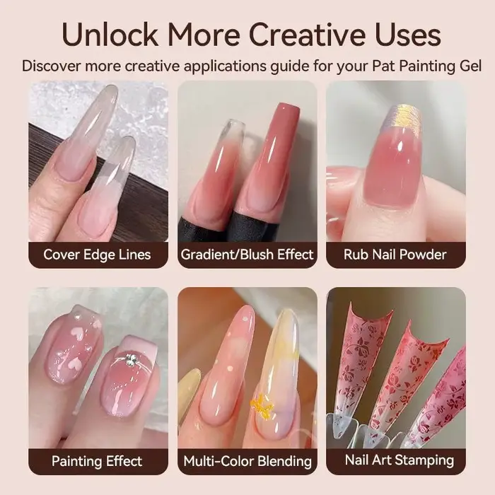 Kit de gel à ongles dégradé facile à appliquer