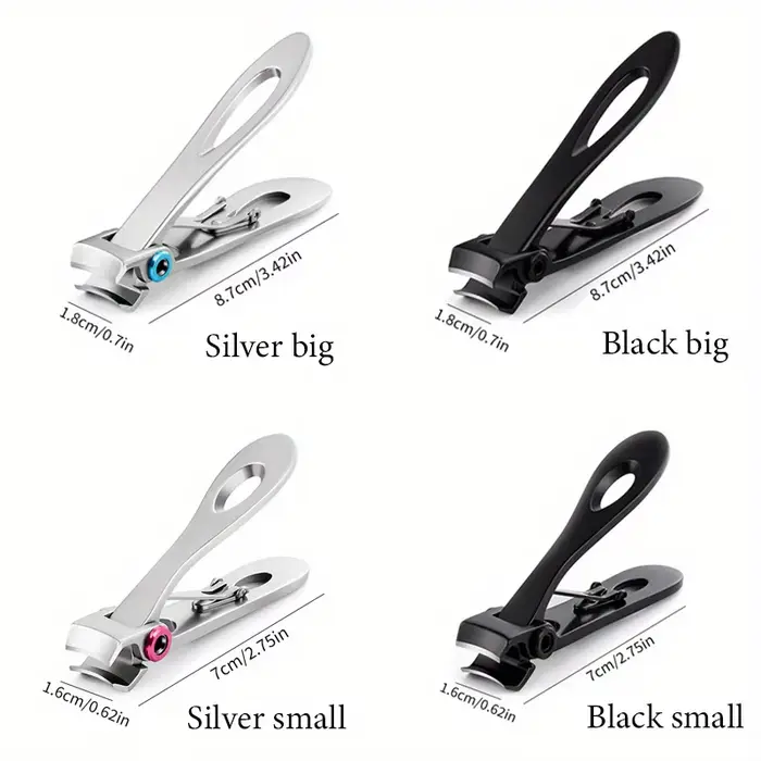Coupe-ongles de haute qualité en acier inoxydable, deux tailles disponibles, coupe-ongles de manucur