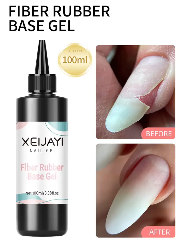 XEIJAYI 1Pc 100ml gel réparateur pour ongles en fibre, adapté aux ongles cassants transparents, néce