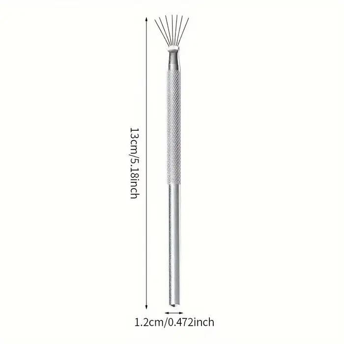 Professionnel 7 broches rayure Nail Art Liner brosse 3D pointe Ultra-mince ligne dessin stylo UV Gel