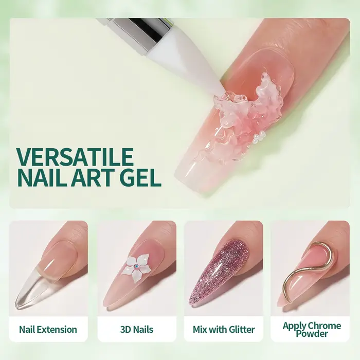 Nailpop No TPO/HEMA Gel d'extension Non collant pour ongles Art manucure sculpture UV LED durcissement modèles personnalisés faciles à utiliser Art bricolage