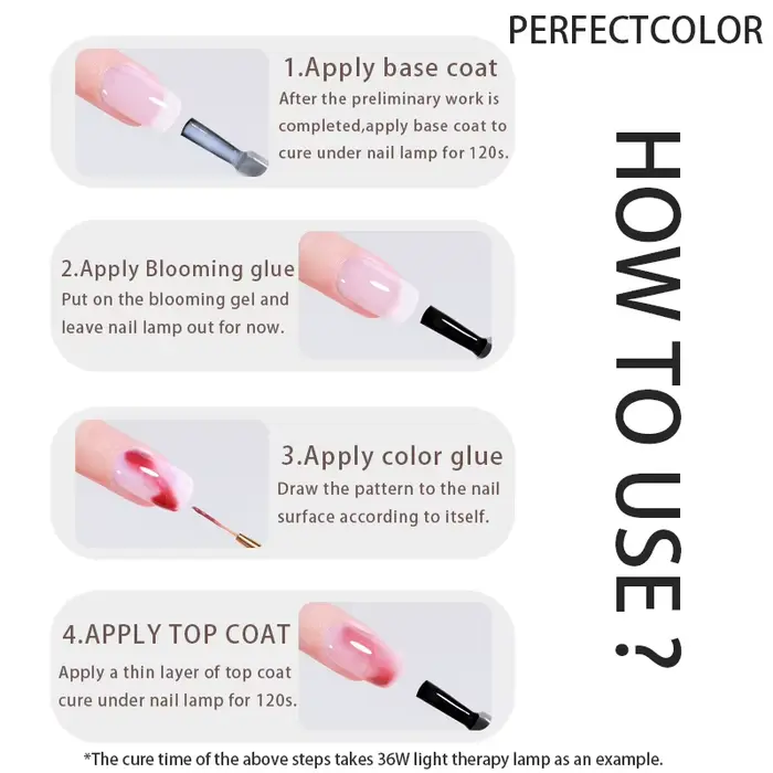 Vernis à ongles Gel floraison couleur parfaite 12ml