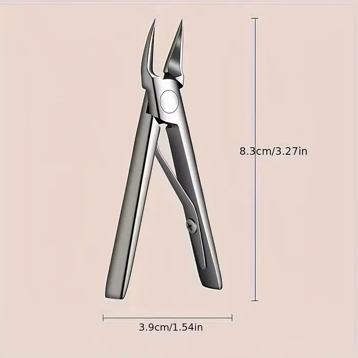 Coupe-ongles professionnel épais avec corps en acier inoxydable, pour le soin des ongles et l'élimin