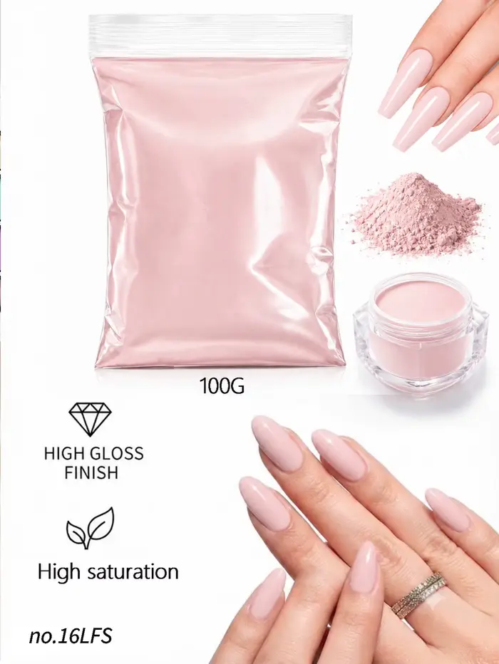 Poudre acrylique 100g, poudre de vernis à ongles acrylique, système d'onglerie acrylique, poudre de vernis à ongles acrylique, poudre acrylique blanche transparente, DI