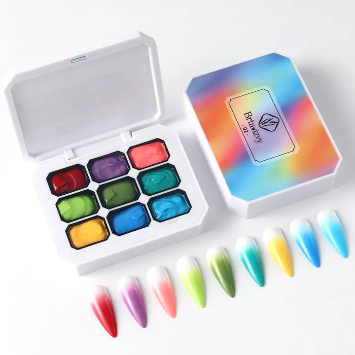 Vernis à ongles Gel dégradé arc-en-ciel