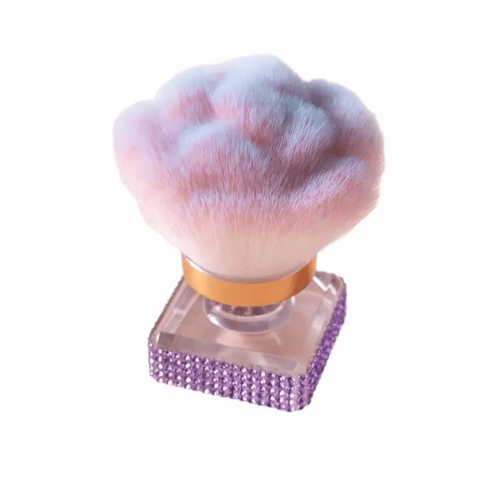 Brosse de nettoyage pour ongles en forme de rose, poils moelleux, fibres douces, brosse de nettoyage