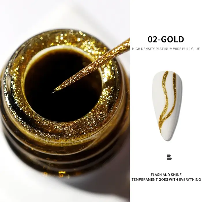Vernis à ongles Gel à paillettes réfléchissantes 5D