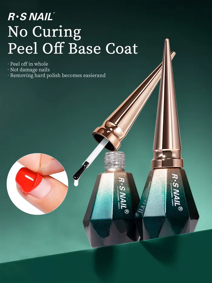 RSNAIL 12g Base Coat Peel-Off Séchage à l'Air pour Vernis à Ongles Gel