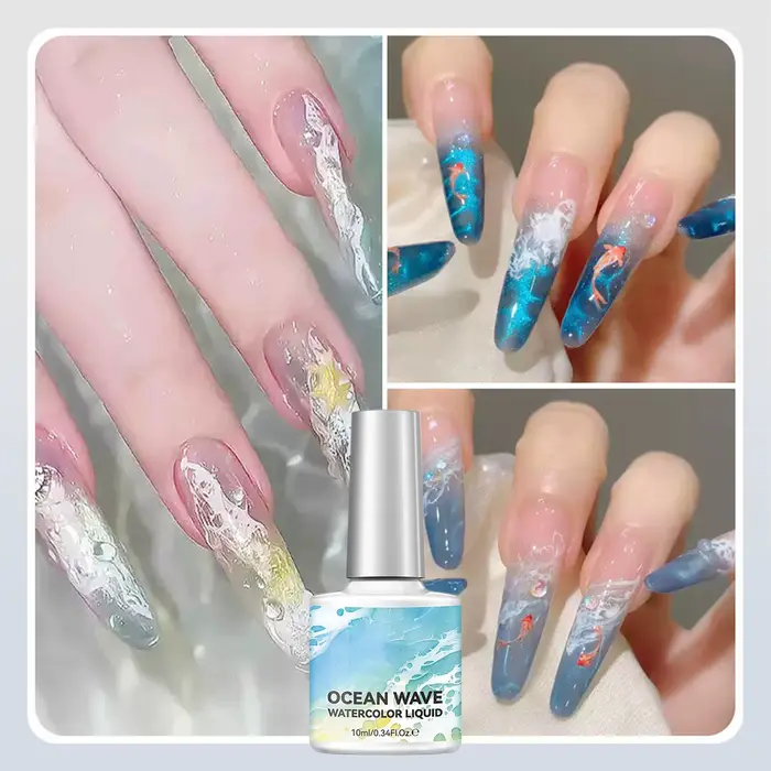 Gel de peinture pour ongles à effet aquarelle 10ML