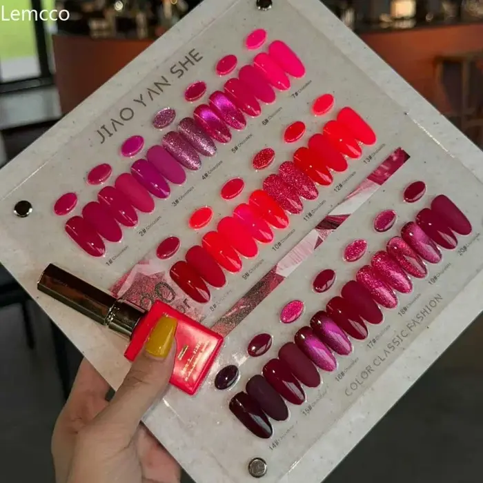 Eleanos Candy 20 couleurs 15ml Gel vernis à ongles ensemble avec carte d'affichage Semi Permanent manucure tremper Gel