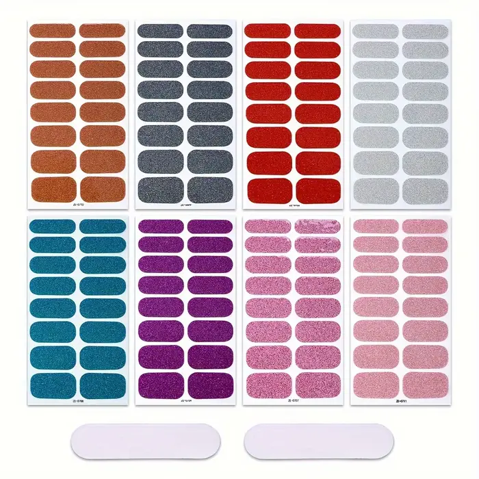 Autocollants pour ongles en Gel auto-adhésif rose