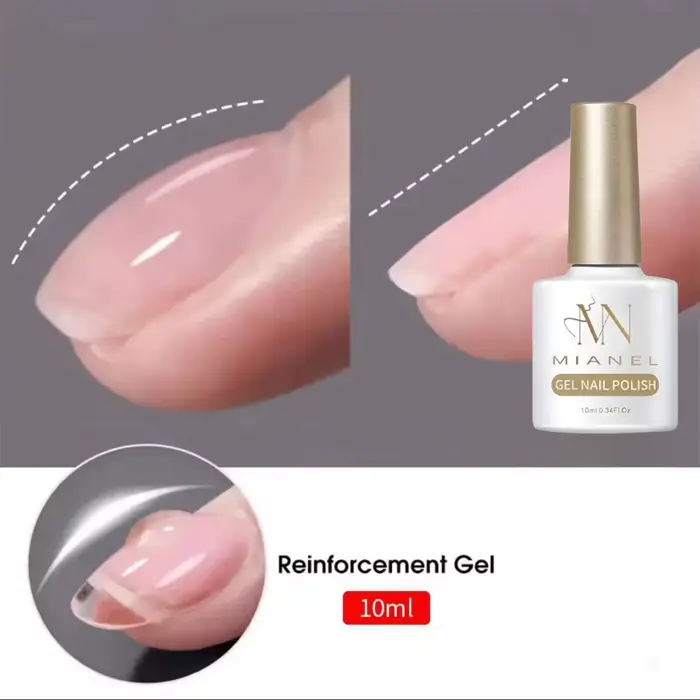 MIANEL 10ml clair construction vernis à ongles Gel pour renforceur Gel Extension Gel Base manteau tremper UV LED Gel