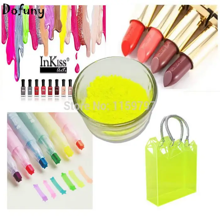 Poudre structurels ente néon pour nail art